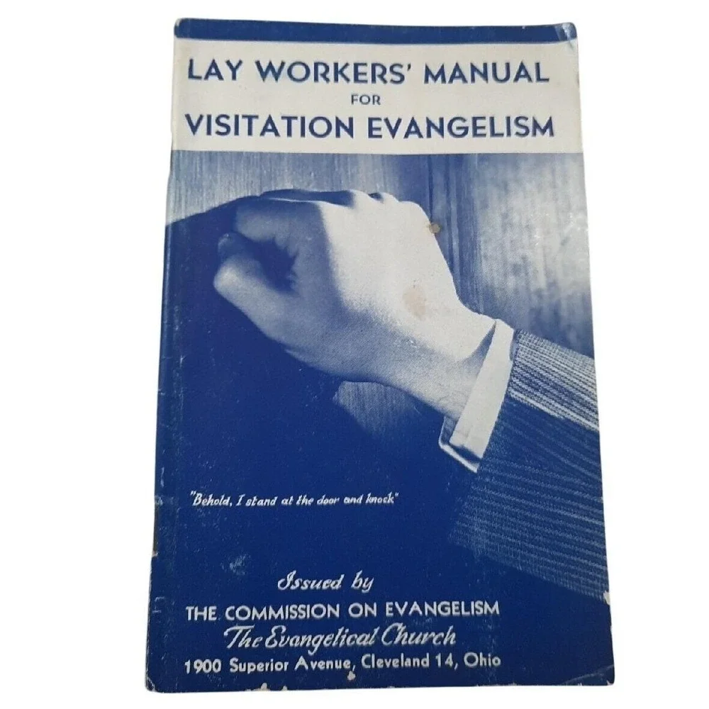 Lay Workers Manual for Visitation‎ Evangelism Booklet VTG Church 32pg READ